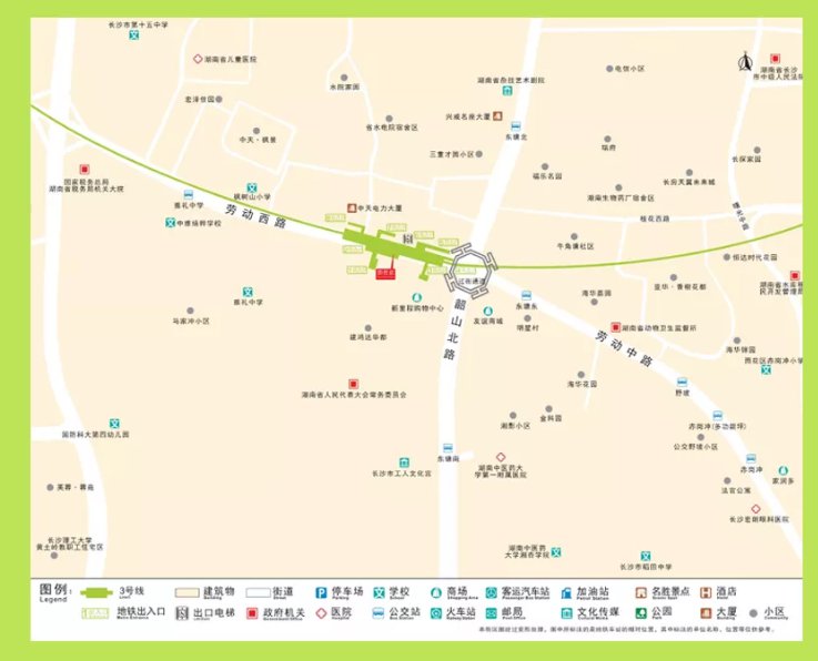 长沙地铁3号线东塘站出入口概况