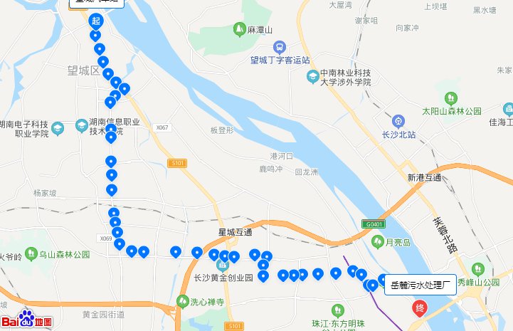 长沙望城新开通5条公交线路附线路走向