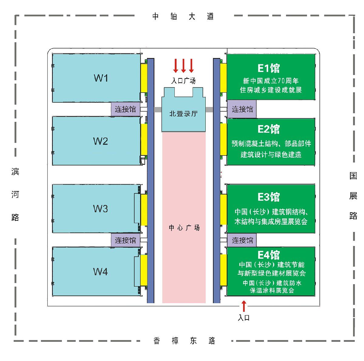 > 2019年长沙筑博会地址 交通指南    展会地址:长沙国际会展中心