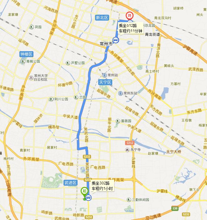 常州交通 常州热门地图 常州旅游地图 > 常州大学到常州恐龙园怎么走