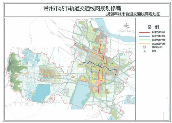 常州地铁规划图最新版