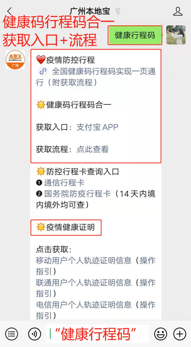 全国健康码行程码实现一页通行(附获取流程)