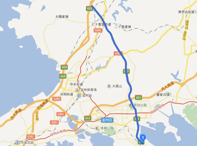 大窑湾疏港高速公路地图及途径地区