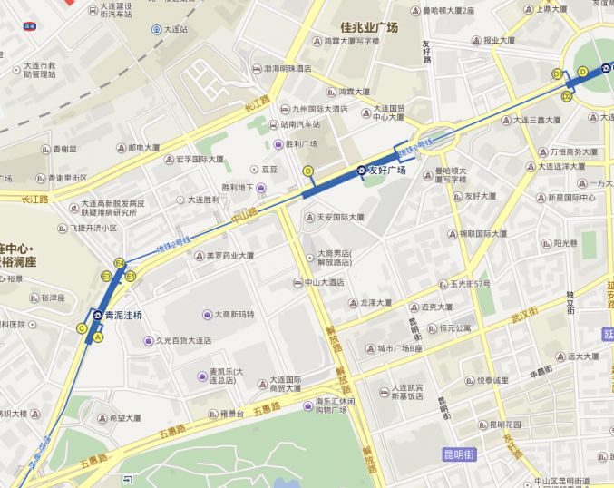 中山区青泥洼桥街道地图全图高清版- 大连本地宝