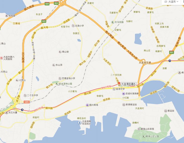 甘井子大连湾街道地图全图高清版