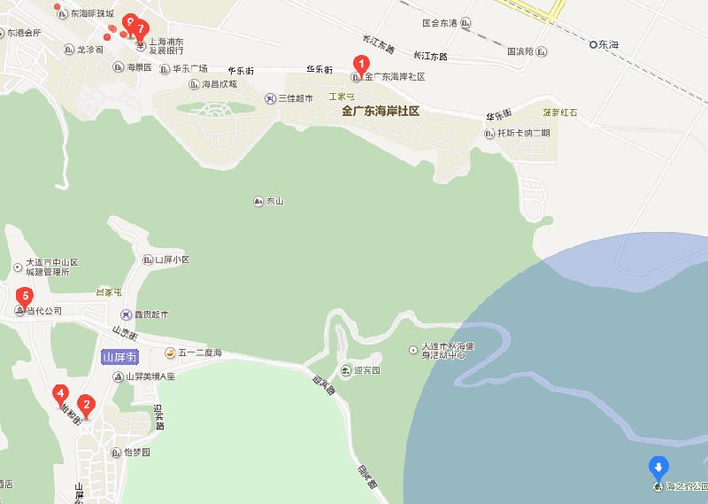 大连交通 大连热门地图 大连交通地图 > 海之韵公园附近停车场