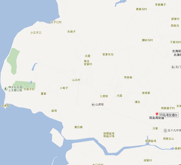 旅顺口区双岛湾街道地图高清版