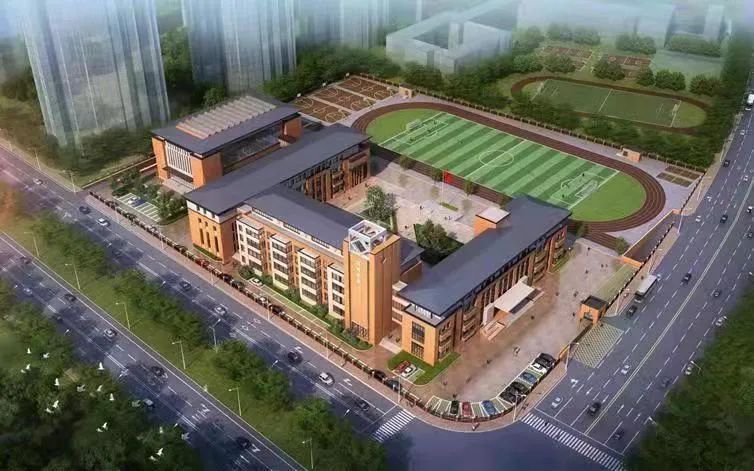 中学教育集团同和校区封顶仪式在项目施工现场举行,新区管委会副主任