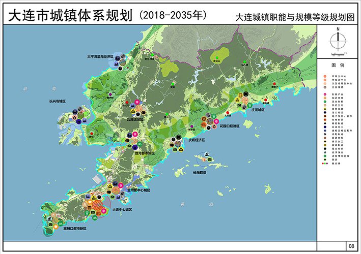 落实《大连2049城市愿景规划》之《大连市城镇体系规划(2018-2035年)