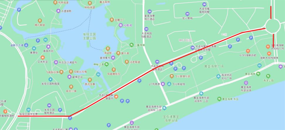 大连金石滩丽湖路路段3月1日起封闭施工