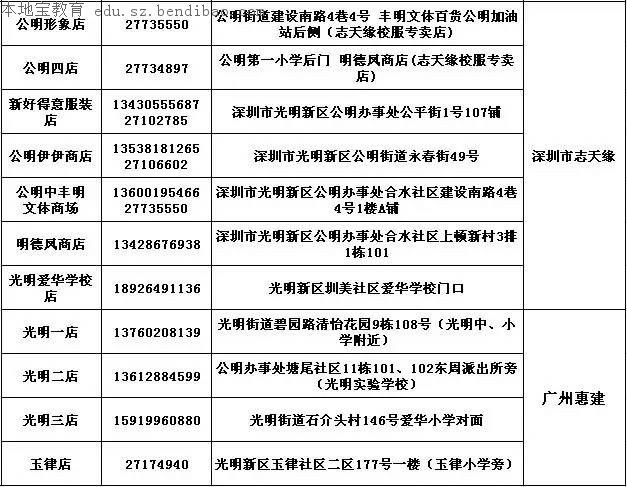深圳校服官方指定专卖店名单 远离毒校服舒适又安全