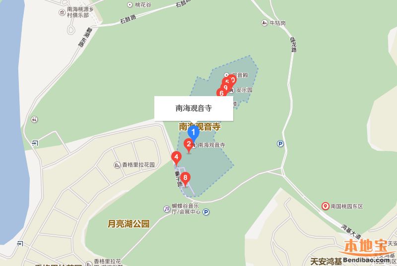 佛山南海观音寺地图