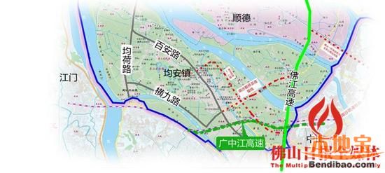 广中江高速公路地图走向详情