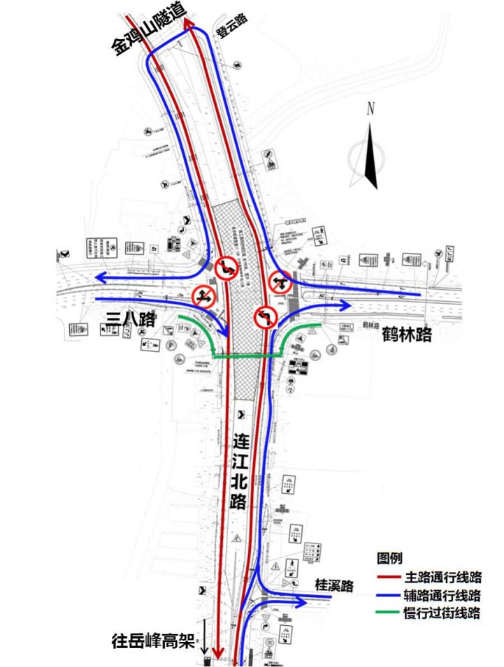 鹤林高架桥拆除重建施工期间实行临时交通管制通告