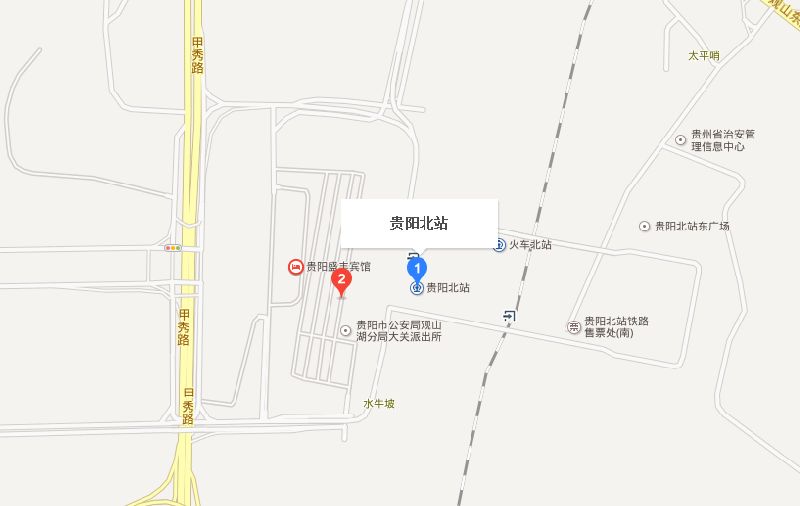 贵阳北站地图