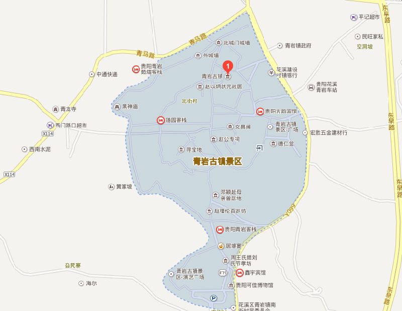 贵阳市青岩古镇地图