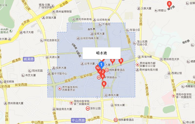 贵阳市喷水池地图