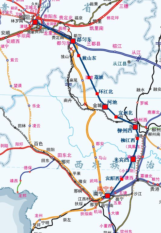 贵南高铁线路图