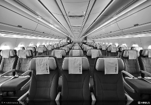 11月7日空客a350在广州巡演 空客a350内部图片一览