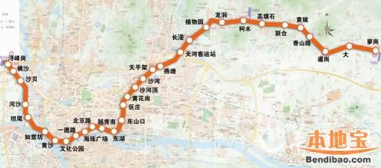 广州地铁6号线二期2016年底将如期开通 6号线