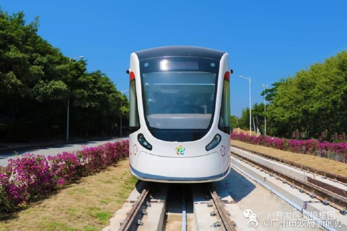 2020年3月15日起广州黄埔有轨电车1号线开始试运行
