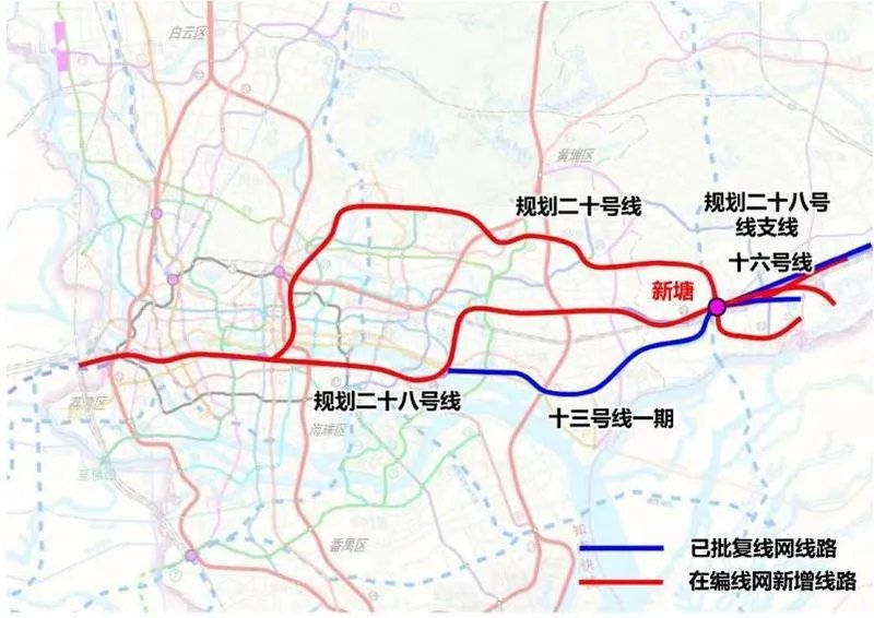 2020广州地铁18,28号线连通周边5个城市