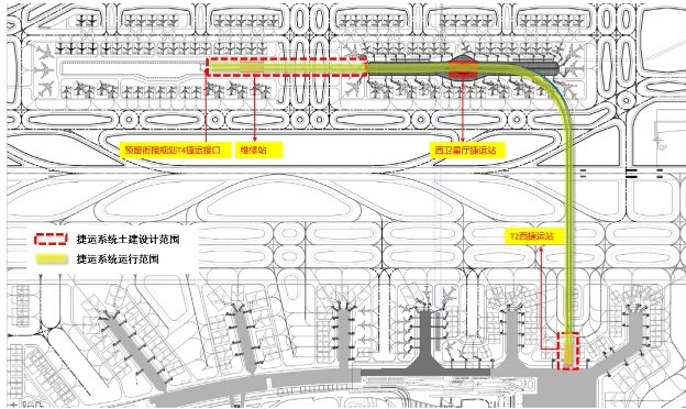 2020广州白云机场4条捷运系统规划图一览