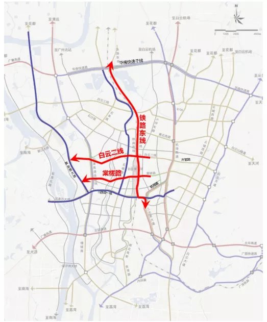 2020广州白云站周边线路将进行调整(线路图)