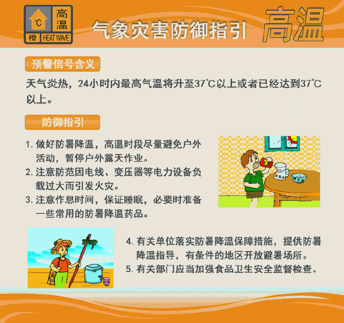 广州高温橙色预警学校会停课吗？