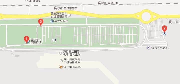 地址:灵山镇海口美兰国际机场   美兰机场 停车场地图示意图图片