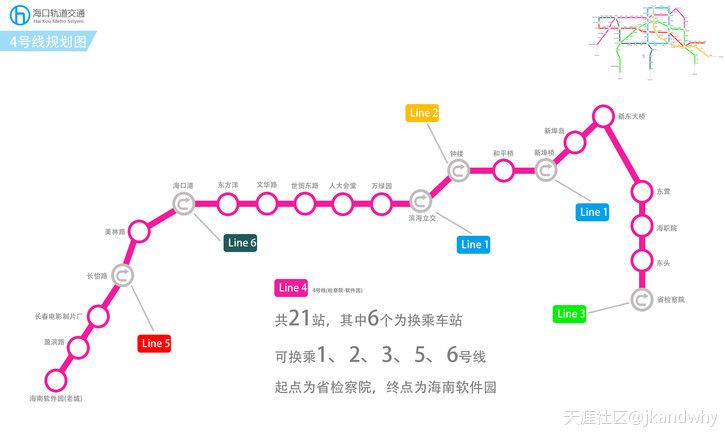 海口地铁4号线规划图