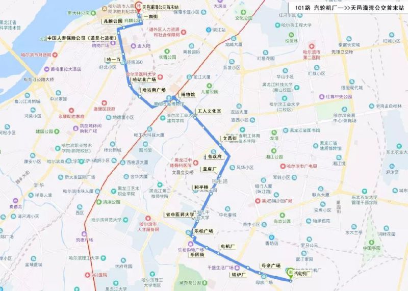 哈尔滨128路公交线路是怎样的?