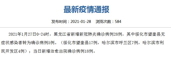 2021哈尔滨香坊疫情最新消息(持续更新)