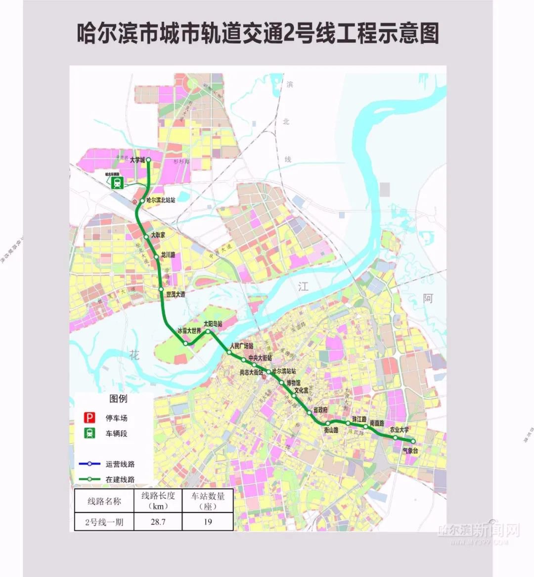 2021哈尔滨地铁2号线开通时间定了吗?