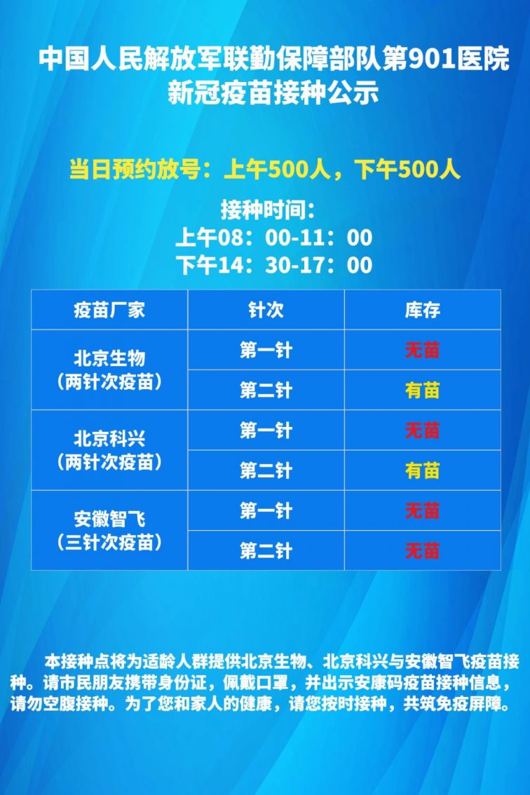 蜀山区6月23日新冠疫苗接种点疫苗接种通告