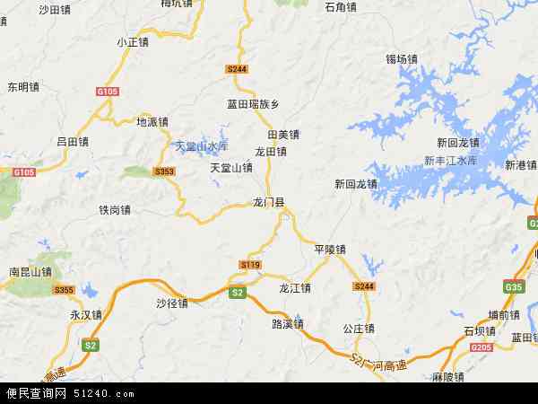 龙门县地图全图高清版图片