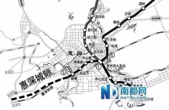 惠州地铁14号线线路图