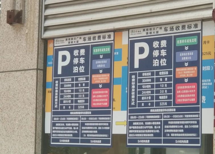 惠州市区各停车场收费明细