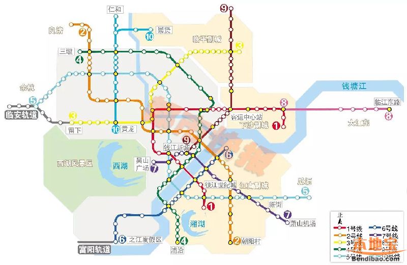 杭州地铁1至10号线亚运会前全开通 在建线路工程规划一览