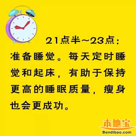24小时最佳瘦身时间表(收藏版)