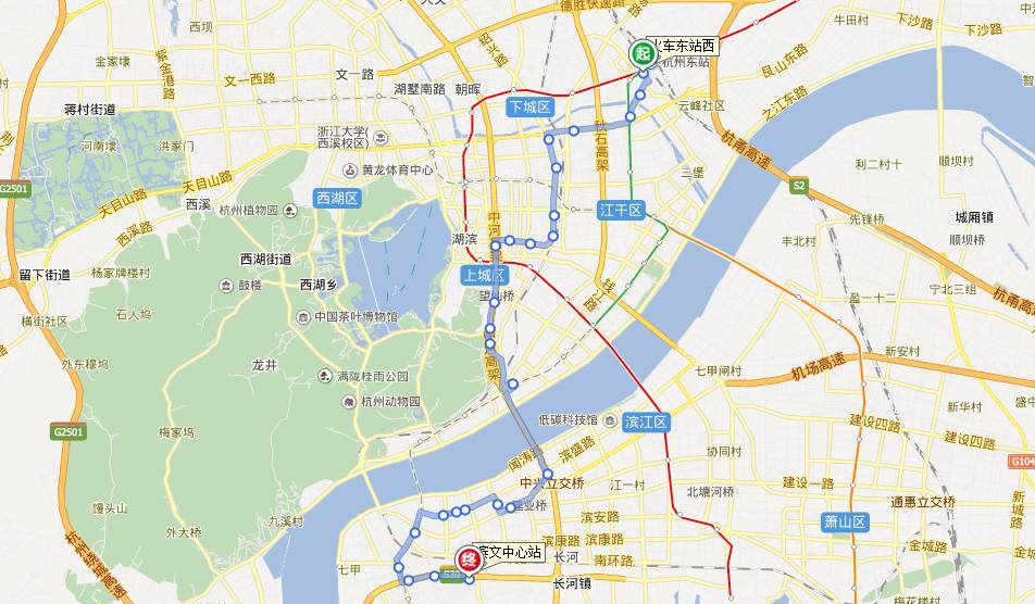 路调整   杭州公交b支3路线路走向调整:双向调整为火车东站西路始发至