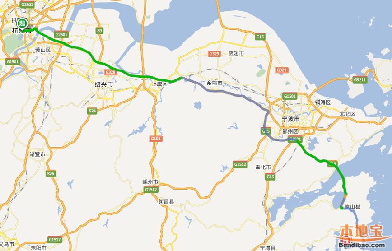 杭州到象山 自驾 走跨海大桥怎么走图片