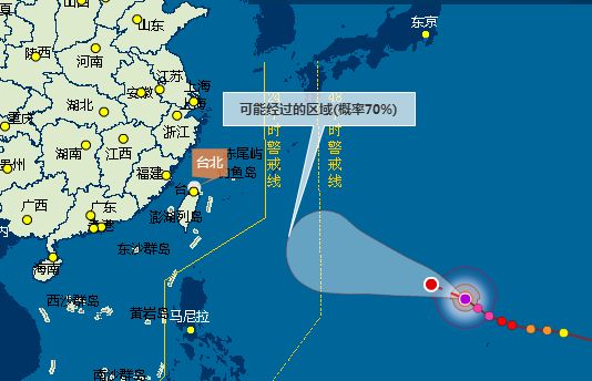 台风苏迪罗成超强台风 7日晚上登陆台湾8日靠