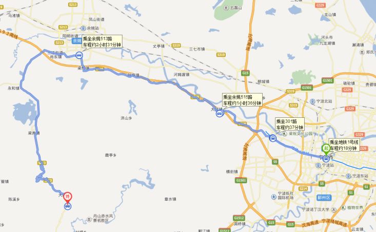 杭州开车到宁波路线有哪些      宁波——余姚丹山    1.