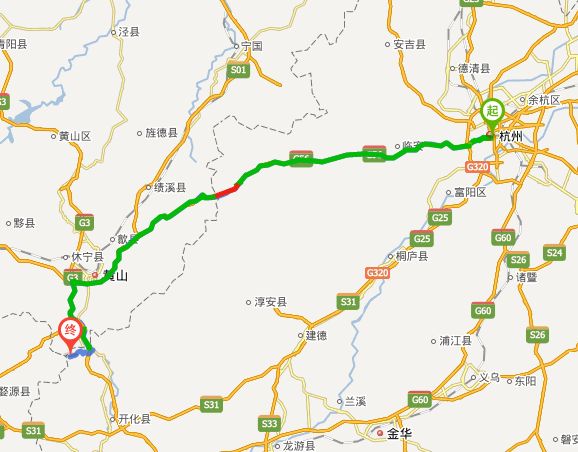 杭州开车去钱江源国家森林公园怎么走比较快