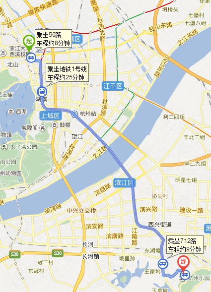 萧山杭州乐园公交线路查询