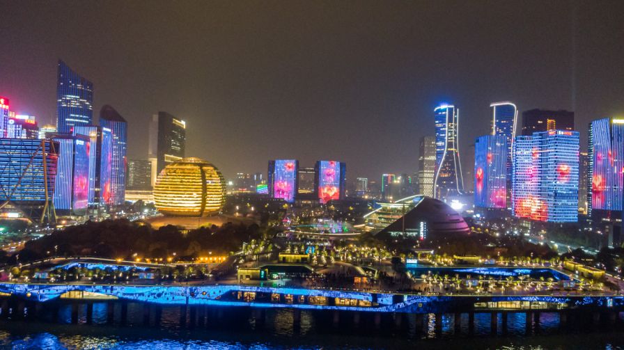 2021杭州五一灯光秀、音乐喷泉、景观类亮灯