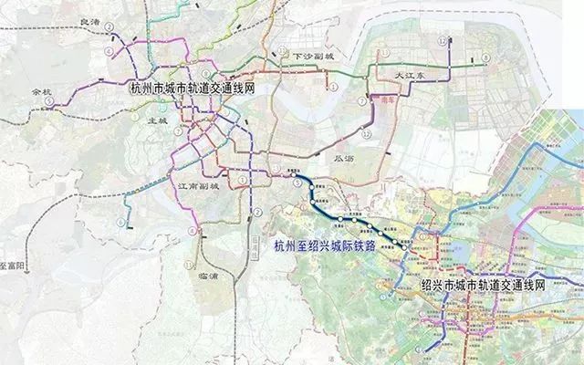 杭州绍兴城际铁路将与绍兴地铁1号线贯通运行