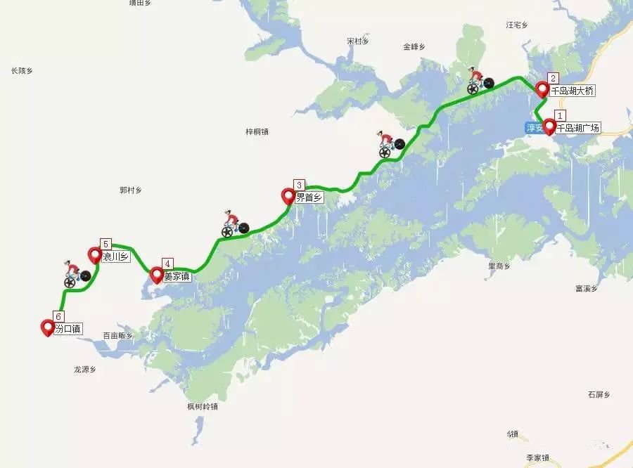 2021杭州千岛湖运动竞技骑行线路