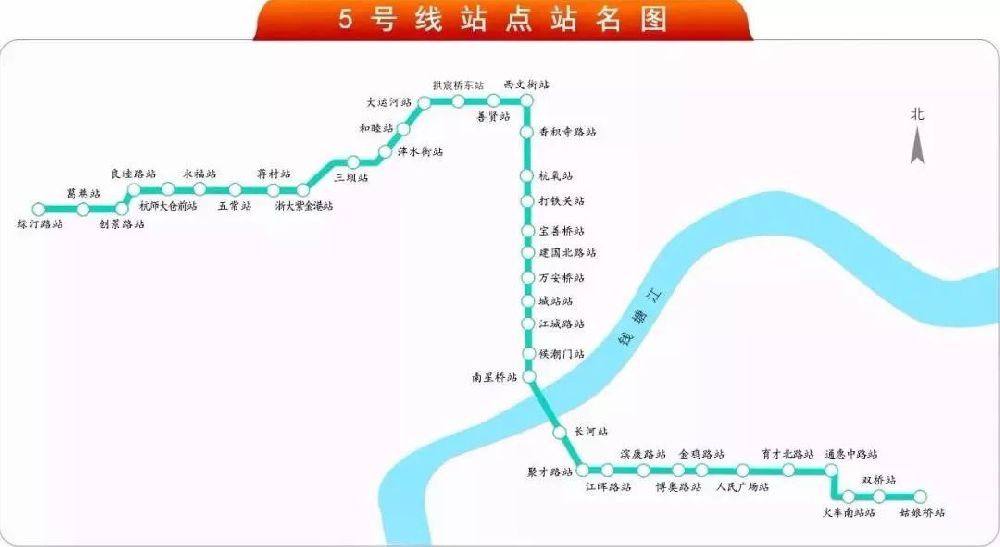 杭州地铁5号线最新消息(线路图 站点 开通时间)